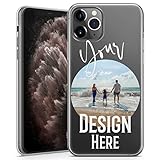 TULLUN Personalisierte Individuelle Ihr Eigenes Bild Foto Brauch Soft Gel Schutzhülle Handy Hülle für iPhone Modelle - Ihr Eigenes Design - für iPhone 7/8 / SE 2020