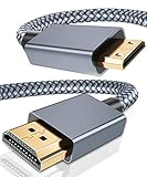 Mini HDMI auf HDMI Kabel 4.5M,Lange Nylon Geflechten Mini HDMI Cable Unterstützung 4K 60Hz,1080P,3D,ARC für DSLR Camera,Camcorder,Graphics Video Card,Laptop,Pico Projector,Raspberry Pi Zero W,Neogeo 5