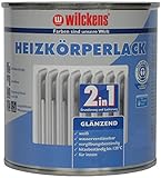 2-in-1 Heizkörperlack weiss inkl. Pinsel von E-Com24 zum Auftragen (2 in 1 750 ml)
