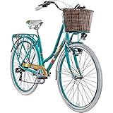 Damenrad 700c Hollandrad Stadtrad 28 Zoll Galano Blush 7 Gang Fahrrad Damen City (türkis, 48 cm)