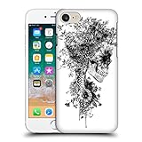 Head Case Designs Offizielle Zugelassen Riza Peker Schwarz Weiss Schädel 6 Harte Rueckseiten Handyhülle Hülle Huelle kompatibel mit Apple iPhone 7 / iPhone 8 / iPhone SE 2020