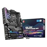 MSI MPG Z590 GAMING EDGE WIFI Mainboard ATX, unterstützt Intel-Prozessoren 11. Generation, LGA 1200, Mystic Light, 14 Duet Rail 75A VRM, DDR4 Boost (5333 MHz/OC), PCIe 4.0x16, M.2 Gen4/3 x4, Wi-Fi 6E