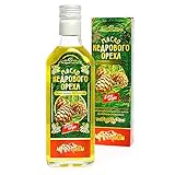 Zedern-Nussöl aus Sibirischen Zedern | Kalt gepresst Extra Virgin | Inkl. hochwerigem Flaschenausgießer 250