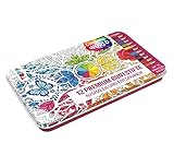 Colorful World Designdose mit 12 Premium-Buntstiften: 12 Premium Buntstifte mit weichen Minen und 15 Ausmalbildern zum Download in Designdose (14,6 x 21,8 x 1,5 cm)