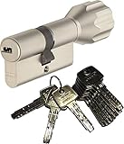 ABUS EC550 Profil-Knaufzylinder Länge Z40/K40mm mit 10 Schlü