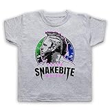 My Icon Art & Clothing Peter Wright Snakebite Darts Tribute Scottish Champion Player Kinder T-Shirt, Grau, 7-8 J