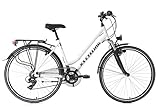 KS Cycling Trekkingrad Damen Alu-Rahmen 28'' Metropolis weiß RH 53 cm Flachlenk