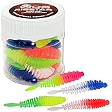 Wild Devil Baits Ribstar Trout Bait Forellenköder Trout Worm Dropshot Köder (Mix, 5,5cm)