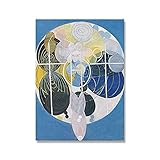 Hilma af Klint Kunstdruck Bild Abstrakt Geometrische Poster Skandinavische Moderne Home Wand Rahmenlose Leinwand Malerei A1 20x30