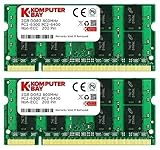 Komputerbay 4GB 2X2GB DDR2 800MHz PC2-6300 PC2-6400 (200 PIN) SODIMM Laptop-Sp