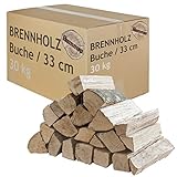 Brennholz Buche Kaminholz 33 cm Holz 30 kg Für Ofen und Kamin Kaminofen Feuerschale Grill Feuerholz Buchenholz Holzscheite Wood flameup