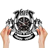 Exquisite Hufeisen-Vinyl-Uhr | Designed in Brooklyn | Limitierte Edition | von Havaux