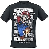 Super Mario Mario - Kanto T-Shirt Schwarz S