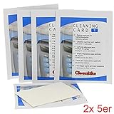 5x Reinigungskarten für Kartenlesegeräte, EC Cash Terminal Krankenkassenkarte, Lesegerät an Tastatur, 2x 5er Pack