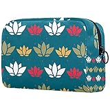 Kosmetische Reisetasche, Make-up-Fall, Make-up-Tasche, Geburtstagsgeschenk, Jubiläumsgeschenk - japanische Natur Green Lotus B