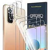 QHOHQ 3 Stück Schutzfolie für Xiaomi Redmi Note 10 Pro/Note 10 Pro Max mit 3 Stück Kamera Schutzfolie, Panzerglas Membran, 9H Härte - HD - Anti-Kratz - Blasenfrei - Einfach I