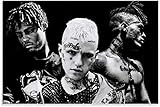 Refosian Rapper Juice WRLD Xxxtentacion Lil Peep Legenden Poster Dekorative Malerei Leinwand Wandkunst Wohnzimmer Poster Schlafzimmer Malerei 20x30 Zoll (50x75cm)