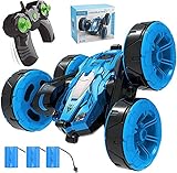 4DRC C4 Ferngesteuertes Auto 4WD Stunt Autos für Jungen Alter 6–12 Spielzeuge, RC Auto 360° Flip Wiederaufladbar Doppelseitig Drehbar 2,4 GHz Spielzeug