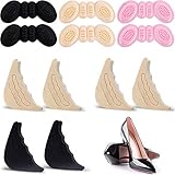 SATINIOR 6 Paar Zehenfüller Einsätze Einstellbarer Schuhfüller Fersengriff Liner Einsatz zur Verbesserung der Schuhanpassung Fersenschutz Verhindern Blase Unisex