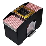 BAOLE Automatischer Kartenmischer, Poker Elektrische Karte Mischmaschine, Spielkarten-Shuffler für Poker, Rommé, Maschinelles Spielen carefully