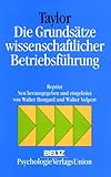 Die Grundsätze wissenschaftlicher Betriebsführung