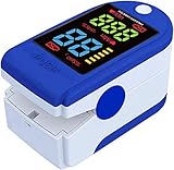Bee Smart Pulsoximeter für Herzfrequenz, Sauerstoffsättigungsmonitor, Fingerspitze Sp02 Blutsauerstoffmonitor, LED-Großbildschirm, Tragbares Oximeter für Erwachsene mit Umhängeb