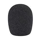 Neewer Ball Type Foam Windscreen Pop Filter for Condenser Microphone,2.36x1.57x2.75 in / 6x4x7cm, Black