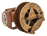 Gusti Steampunk Leder - Denise Uhr Lederarmband Sonnenuhr Armbanduhr Lederarmbanduhr Damen Vintage L