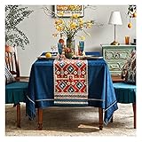 WANGYW Tischläufer Tischband Amerikanisches Geometrisches Muster Tischdecke Für Home Kitchen Party Thanksgiving Hochzeit (Color : 1 PCS, Größe : 38x200cm)