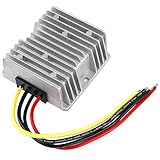 DC Voltage Reducer Automatic Buck Boost Converter DC 8V-40V to 13.8V 10A Step Down Up Regulator Waterproof Module Transformer for Golf Cart Club C