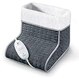 Beurer FW 20 Cosy Fußwärmer, elektrische Fußheizung mit 3 Temperaturstufen und Abschaltautomatik, Maschinenwaschbar, g