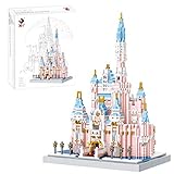 ReallyPow Prinzessin Schloss Prinzessinschloss, Traumschloss Mini-Steine Modulares Gebäude, Architektur-Baukasten Nicht kompatibel mit Lego - 4888 T