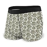 Herren Boxershorts Comfort Unterwäsche Classic Stretch Sport Trunks Coole Kurze Unterhose, Vintage Dollar Print schwarz, L