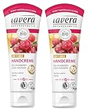 lavera Handcreme Anti Age mit Hyaluron ∙ Bio Cranberry & Bio Arganöl ∙ Handpflege für spürbar glatte Hände ∙ vegan ✔ Bio ✔ Natural & innovative Hand Care ✔ Naturkosmetik 2er Pack (2 x 75ml)