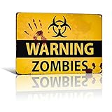 Zombie Outbreak Schild Warnung Zombie Schild Zombie D