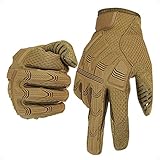 Touchscreen Motorradhandschuhe Vollfinger Handschuhe für Motorrad Radfahren ATV Fahrrad Camping Klettern Wandern Arbeit Outdoor Sport Männer Frauen Braun 2 S