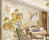 ZZXIAO American Relief Pflaume Vogel Tapeten 3D Vliestapete Moderne Wandbilder Wanddekoration fototapete 3d effekt tapete Wohnzimmer Schlafzimmer Hintergrundbild-250cm×170