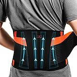 Rückenbandage mit Verstellbare Zuggurte, Anoopsyche Rückengurt für die Lendenwirbel, Rückengürtel für Damen & Herren, entlastet die Rückenmuskulatur und zur Haltungskorrektur(M)