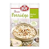 RUF Porridge Bircher Art mit Vollkorn-Haferflocken, gehackten Haselnüssen und Birnen- und Apfelstückchen, 1 x 65 g