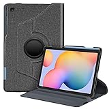 Fintie Hülle für Samsung Galaxy Tab S6 Lite - 360 Grad verstellbare Schutzhülle mit S Pen Halter, Auto Schlaf/Wach Funktion für Samsung Tab S6 Lite 10.4 SM-P610/ P615 2020, Jeansoptik dunkelg