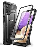 SUPCASE Outdoor Hülle für Samsung Galaxy A32 5G Handyhülle Bumper Case 360 Grad Schutzhülle Cover [Unicorn Beetle Pro] mit Integriertem Displayschutz (Schwarz)