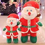 MENGFEI Weihnachtsmann Stofftier Musical SGlow Anta Claus Puppe Plüsch Spielzeug Urlaub Dekoration Puppe (1 Stück Santa Claus 58,4 cm)