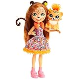 Enchantimals FJJ20 - Gepardenmädchen Cherish Cheetah Puppe, Spielzeug ab 4 J