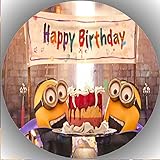 Premium Esspapier Tortenaufleger Tortenbild Geburtstag Minions K2