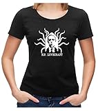 HP Lovecraft Potrait Fanshirt Fan T-Shirt, L, Ladies schw