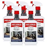 5x Mellerud Kamin und Ofenglas Reiniger Sprühflasche 500