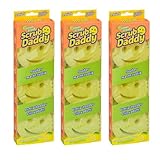 9 x Scrub Daddy Schwämme gelb (Lemon Fresh) - Smiley Schwamm mit Zitrusduft (temperaturgesteuert)