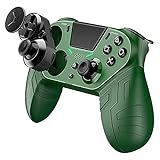 bfh Wireless Gamecontroller Gamepad Joystick mit 4X programmierbaren Tasten für PS4 Wireless Controller 6-Achsen-Unterstützung Dual Vib