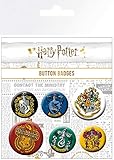 GB eye LTD BP0698 , Harry Potter, Crests, Badge Pack, Metal, Multi-Colour, 14 x 0.3 x 10