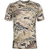 Under Armour Men's Iso-Chill Brushline Short Sleeve T-Shirt , Ua Barren Camo (999)/Black , Ua Barren Camo (999)/Black